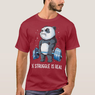 Panda Kampen är verklig viktningsförmåga T Shirt