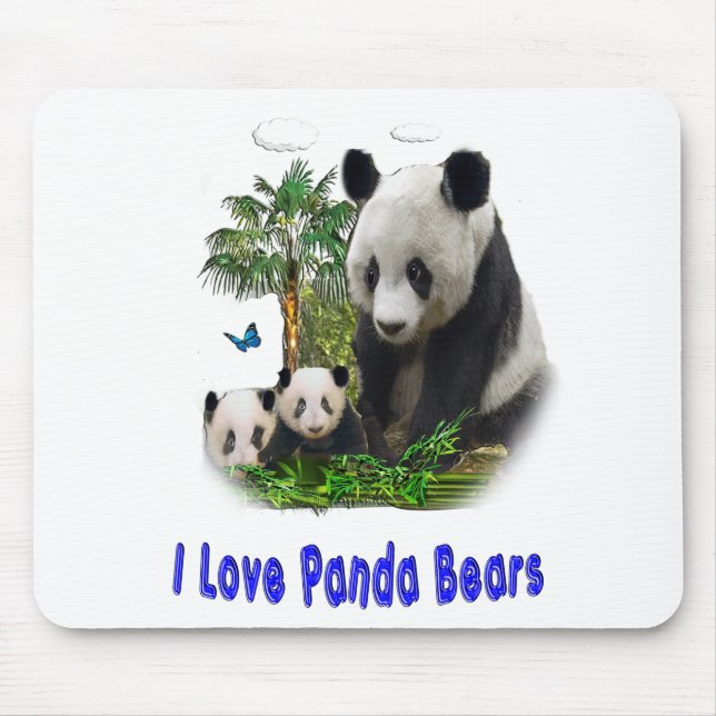 Panda Kärlek art Musmatta (Framsidan)