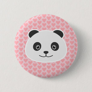 Panda Kärlek Knapp