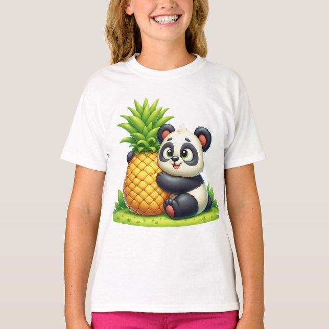 Panda kärlek panas t shirt (Framsida)