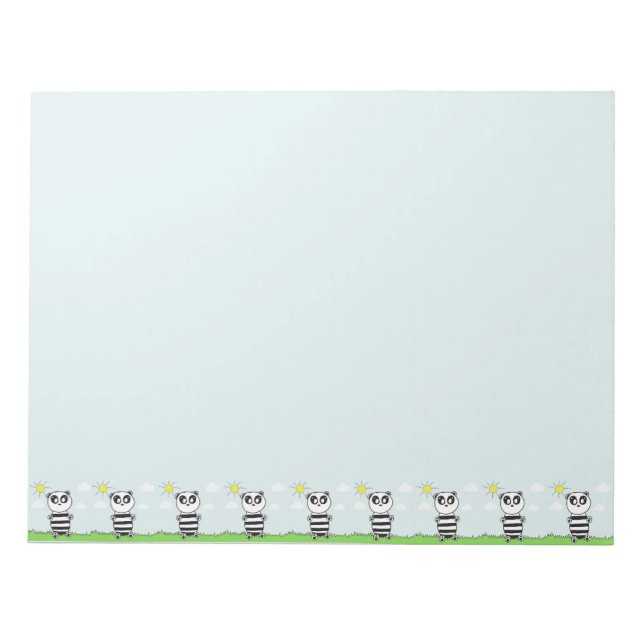 Panda Kid Anteckningsblock (Framsida)