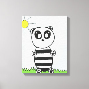 Panda Kids Canvastryck