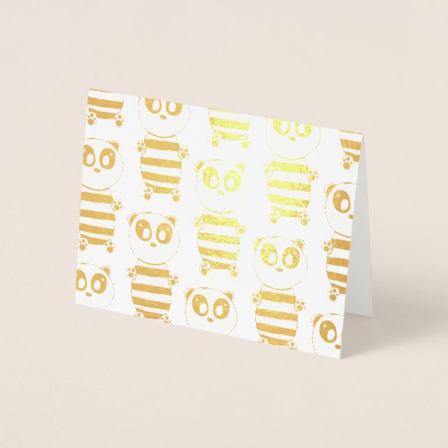 Panda Kids Folierat Kort (Framsida)