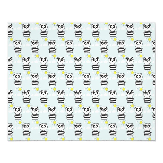 Panda Kids Fototryck (Framsidan)