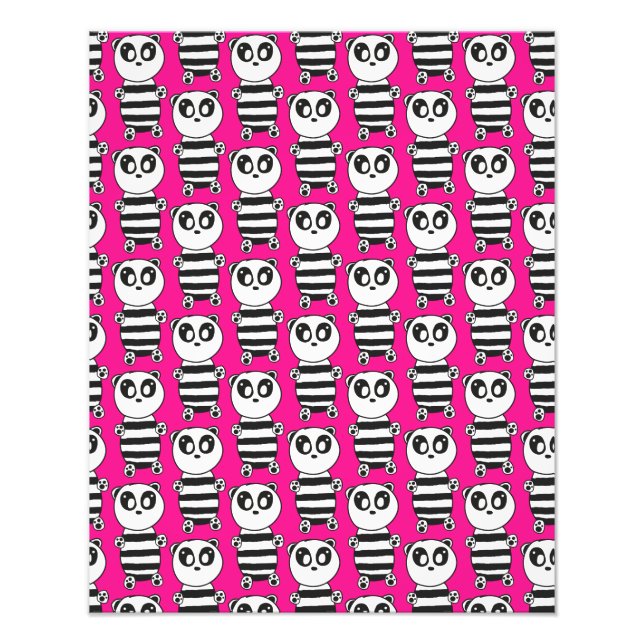 Panda Kids Fototryck (Framsidan)