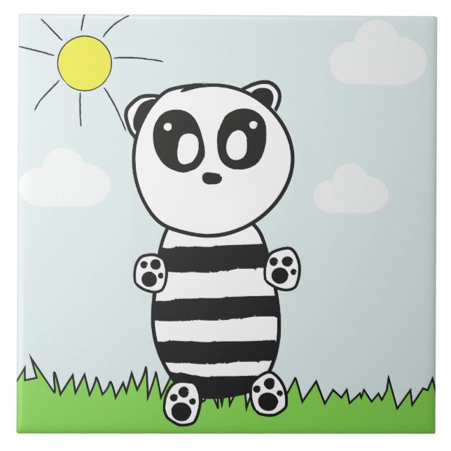 Panda Kids Kakelplatta (Framsidan)