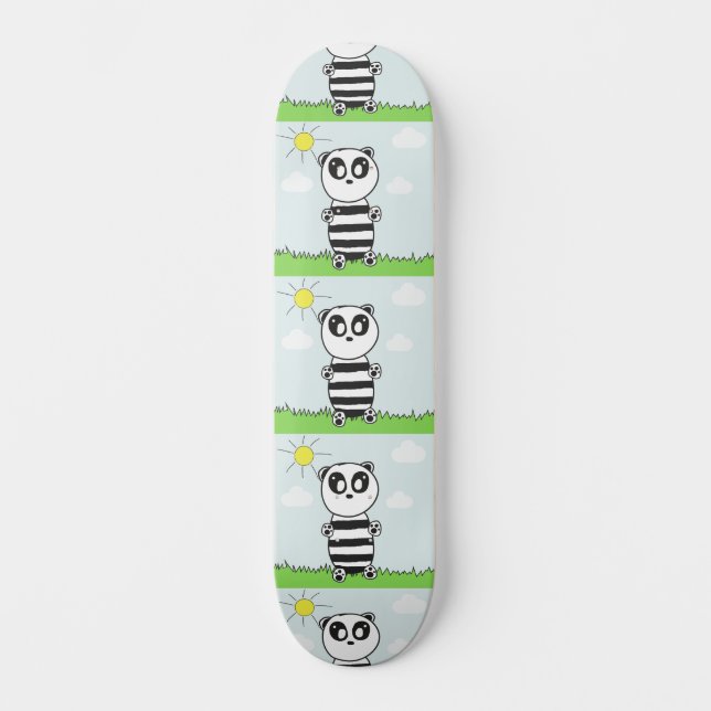 Panda Kids Mini Skateboard Bräda 18,5 Cm (Framsida)