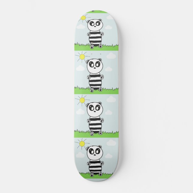 Panda Kids Mini Skateboard Bräda 18,5 Cm (Framsida)