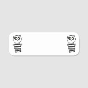 Panda Kids Namnbricka