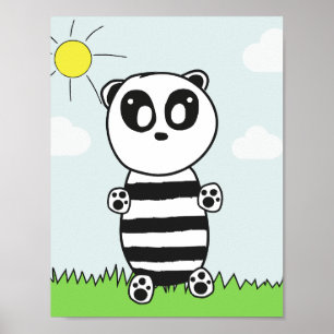Panda Kids Poster