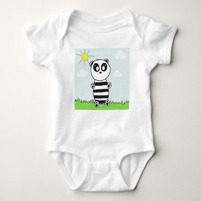 Panda Kids T Shirt (Framsida)