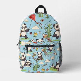 Panda Kite Ryggsäck – Vårträdgård Söt