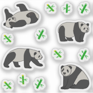 Panda Klistermärken