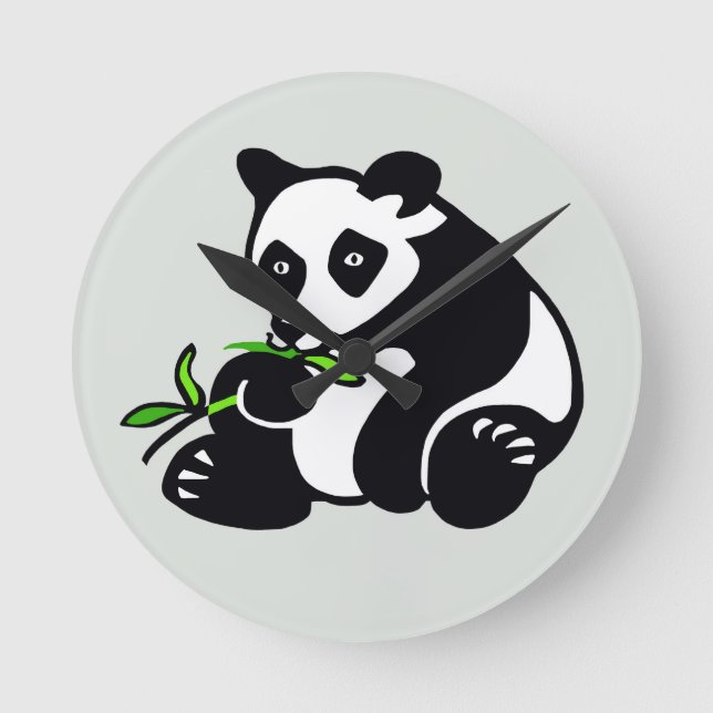 Panda - klockan runt rund klocka (Framsida)