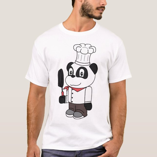 Panda - kock t-shirt (Framsida)