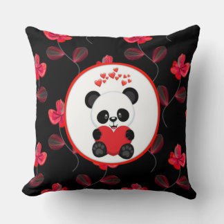 Panda kuddpude design kudde