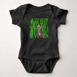 Panda (levande) - Babykroppsoverall T Shirt