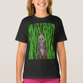 Panda (levande) - Flickans grundläggande t-shirt