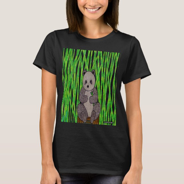 Panda (levande) - Grundläggande T-shirt för kvinno (Framsida)