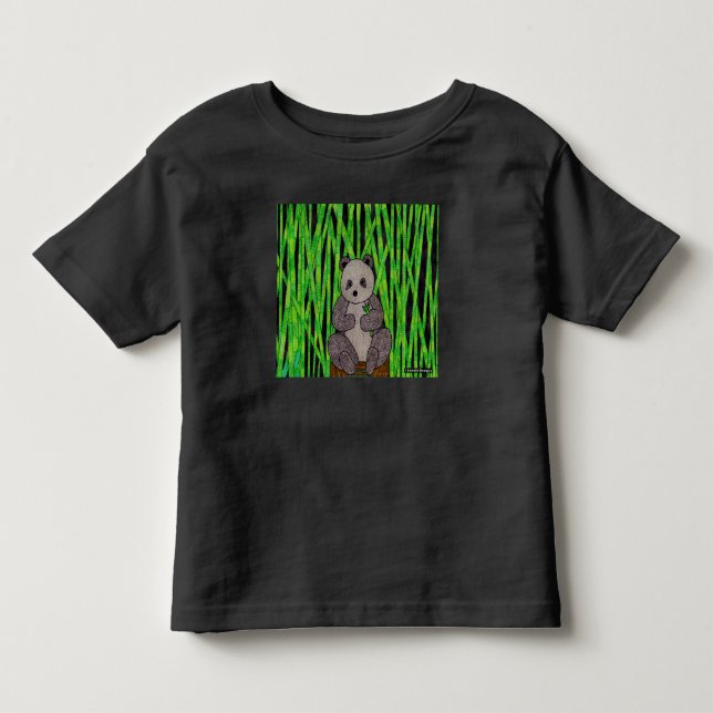 Panda (levande) - T-Shirt för småbarn (Framsida)