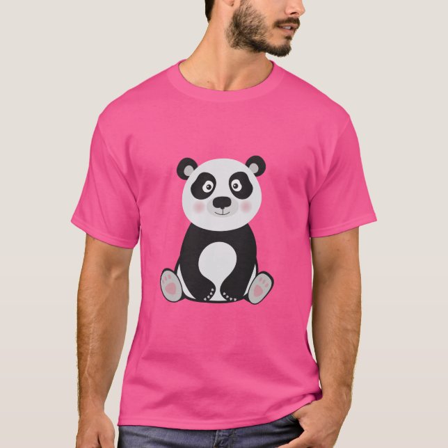 PANDA LOGOTYP TSHIRT UNIQUE DESIGE FRÅN OM MODE T SHIRT (Framsida)