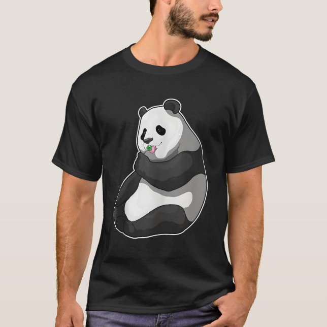 Panda Lollipop T Shirt (Framsida)