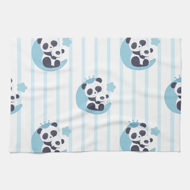 Panda Lover | Life Is Better With A Panda Kökshandduk (Horisontell)