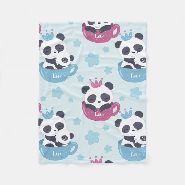 Panda Lover | The Panda Is A Nasty Animal Fleecefilt (Framsidan)
