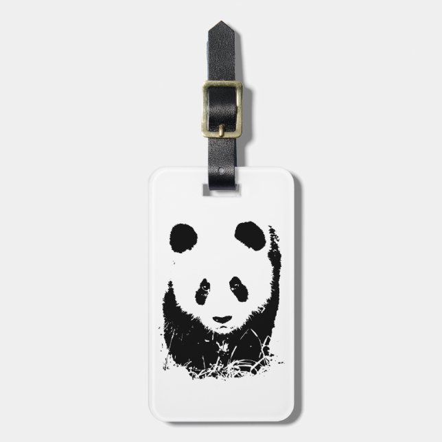 Panda Luggage Taggs Bagagebricka (Vertikal Framsida)