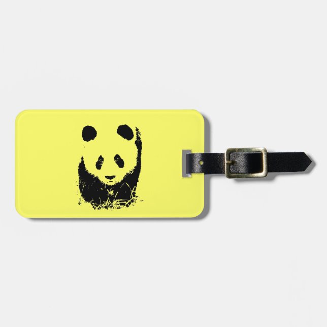Panda Luggage Taggs Bagagebricka (Horisontell Framsida)