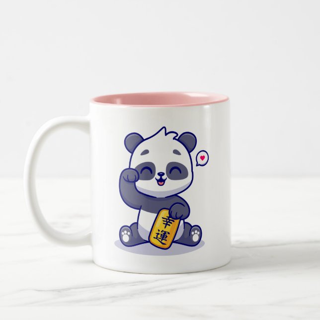 panda lycklig mugg (Vänster)
