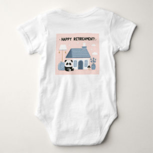 Panda lycklig pension t shirt