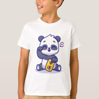 Panda lycklig t-shirt