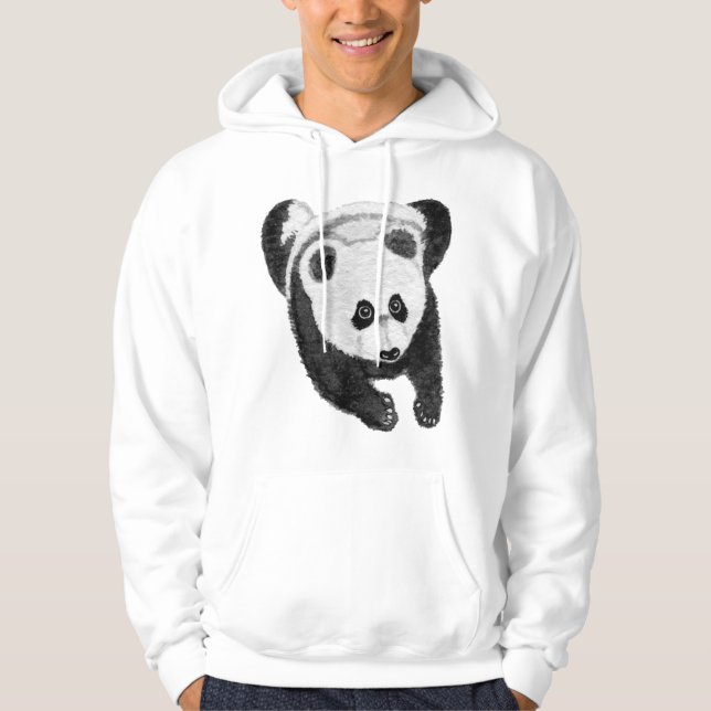Panda lying down hoodie (Framsida)