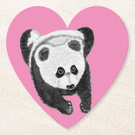 Panda lying down underlägg papper