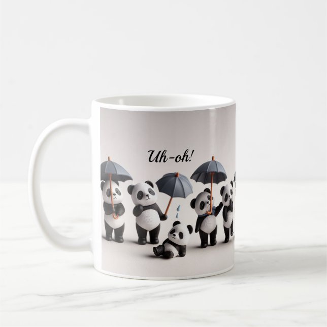 Panda Magic: A Mugg Fullt of Cuteness Coffee Mugg (Vänster)
