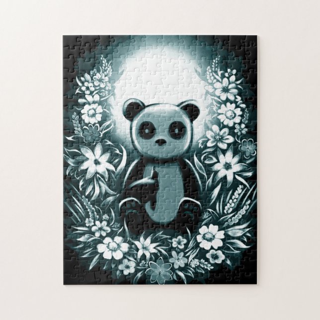 Panda Mån Pussel (Vertikal)