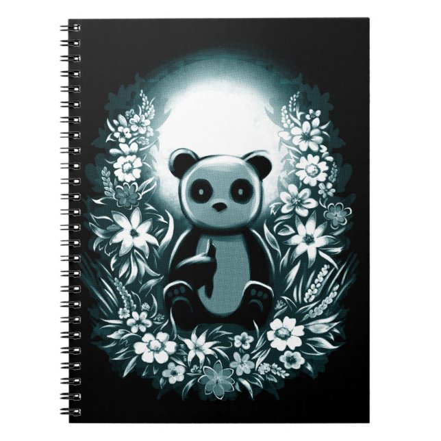 Panda Måne Anteckningsbok (Framsidan)