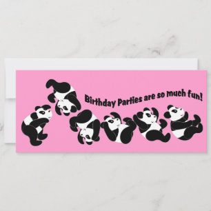 Panda Mania Inbjudningar