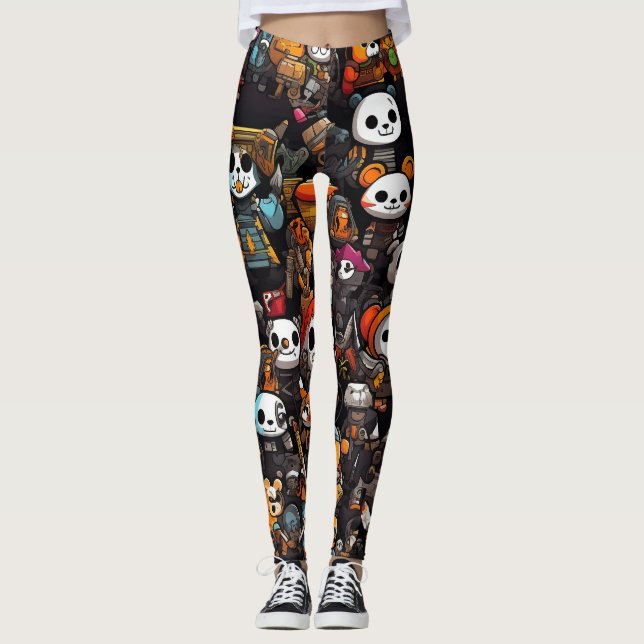 Panda Mania Leggings (Framsida)