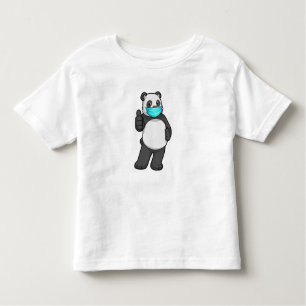 Panda med Ansikte mask T Shirt
