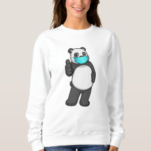 Panda med Ansikte mask T Shirt