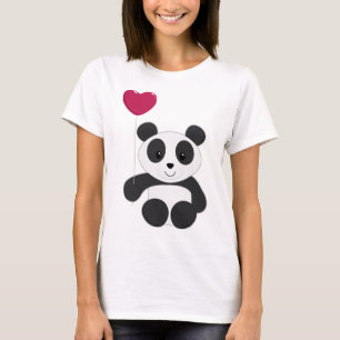 Panda med ballongen t-shirt