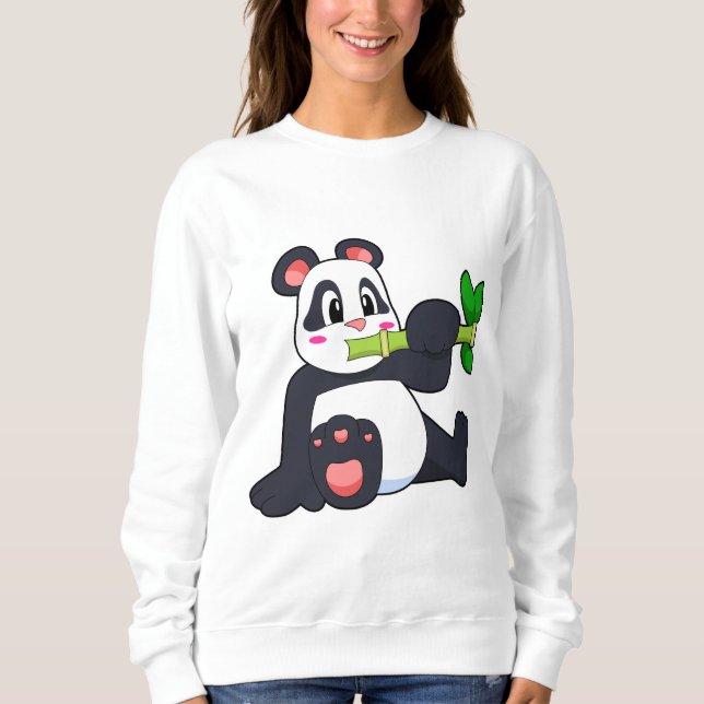 Panda med Bamboo T Shirt (Framsida)
