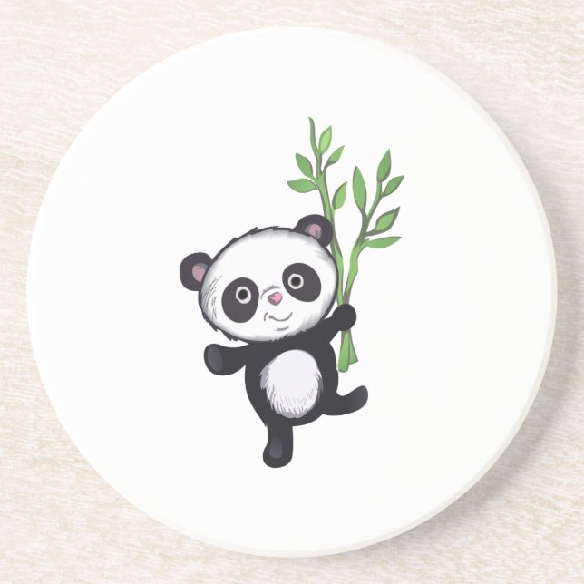 PANDA MED BAMBOO UNDERLÄGG (Framsidan)