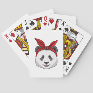 Panda med Bandana Casinokort
