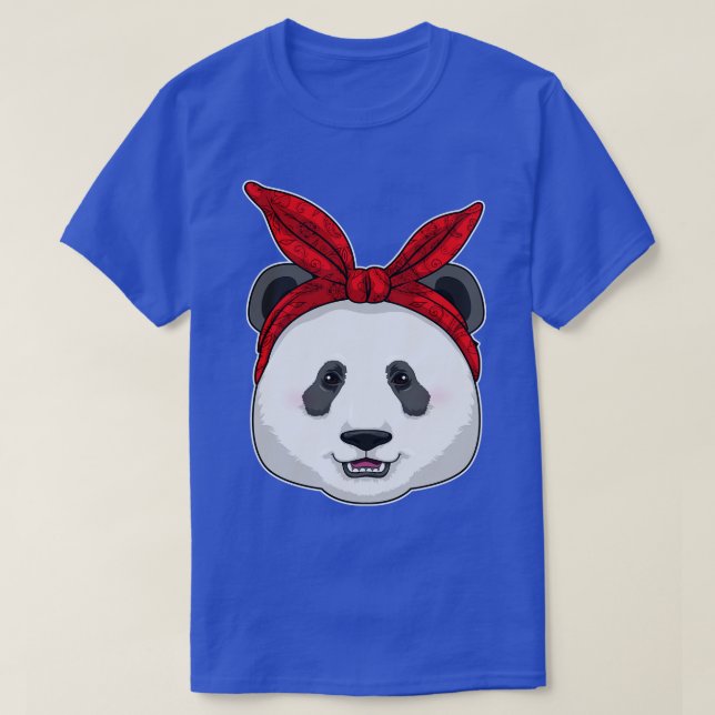 Panda med Bandana T Shirt (Design framsida)