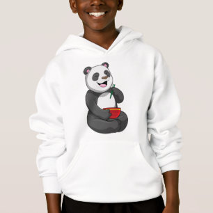 Panda med Bowl Ramen T Shirt