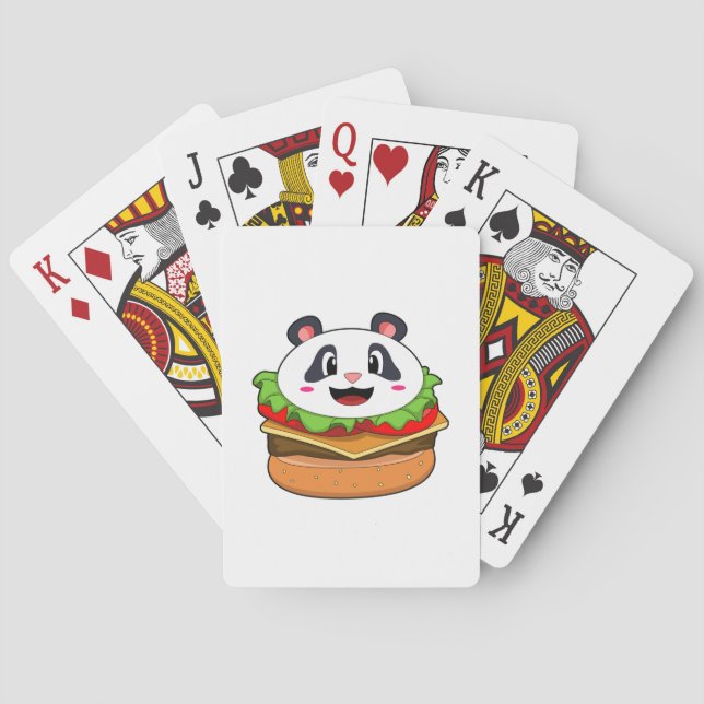 Panda med Burger Casinokort (Baksidan)