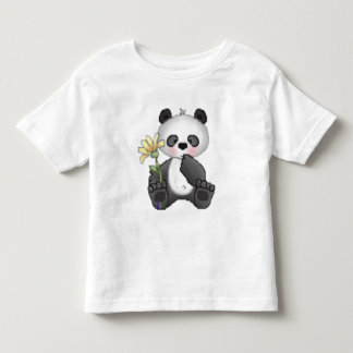 Panda med den gula blomman tröja